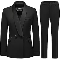 Amazon.com: Lamgool Women's Suit Outfits Set 2 Piece Ruffle Blazer