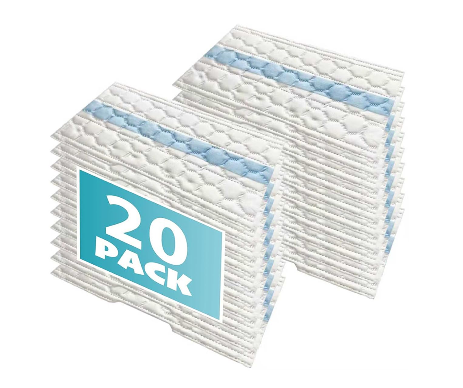 Photo 1 of 20Pcs Mopping Pads Refills Compatible with VacMop, Mop Pads for Vac mop VM252 VM251 VM200 VM200C VM190 VM252C QM250 VM250 VC205 Hardwood Floor Vacuum, Disposable Cleaning Pads