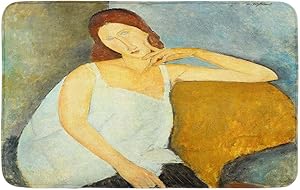 Adowyee Bath Mat Jeanne Hebuterne by Amedeo Modigliani 1919 Italian Modernist Painting Cozy Bathroom Decor Bath Rug with Non Slip Backing 20