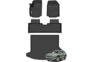 Wailtnb-All Weather Floor Mats & Cargo Liner for Chevrolet Equinox 2025 2026 (Not EV)& GMC Terrain 2025 Custom Fit 2025 GMC Terrain Durable Easy Clean fit for Chevy Equinox 2025 Accessories Black