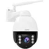 YoLuke 5MP ptz Camera Outdoor auto-Tracking 4X Optical Zoom WiFi IP Security Surveillance Camera Built-in Two Way Audios Supp