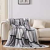 Gracelife Sherpa Fleece Throw Blanket for Couch, Fluffy Plush Warm Fuzzy Blanket for Women and Men, Cozy Thick Soft Twin Blanket for Bed, Grey, 60x80 Inches