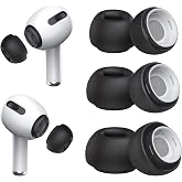 3 Pairs Replacement Ear Tips for AirPods Pro 2nd &amp; 1st(S/M/L, Black) | with Noise Reduction Hole, Silicone Ear Tips with Portable Storage Box, Fit in the Charging Case