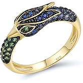 Santuzza 925 Sterling Silver Gemstone Animal Ring for Women