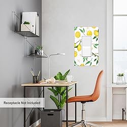 Pznen Lemon Floral Single Rocker Light Switch