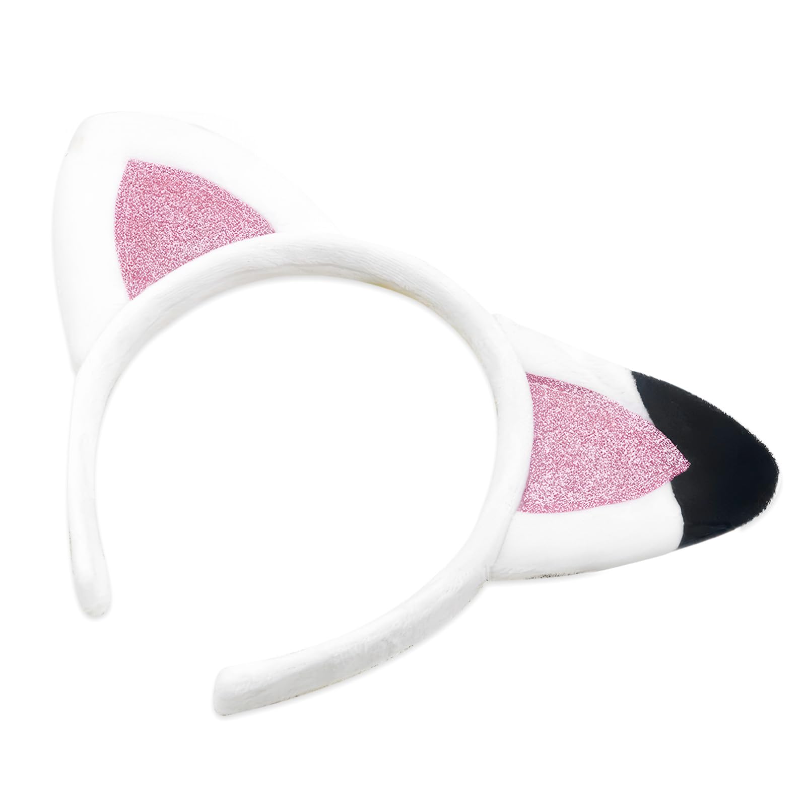 ZXCHOME Cat Hair Headband Hair Ears Cat Headwear Halloween Glittered Costume Cat Accessories Fancy Dress Halloween Decorations Gadget Carnival Masquerade Cosplay