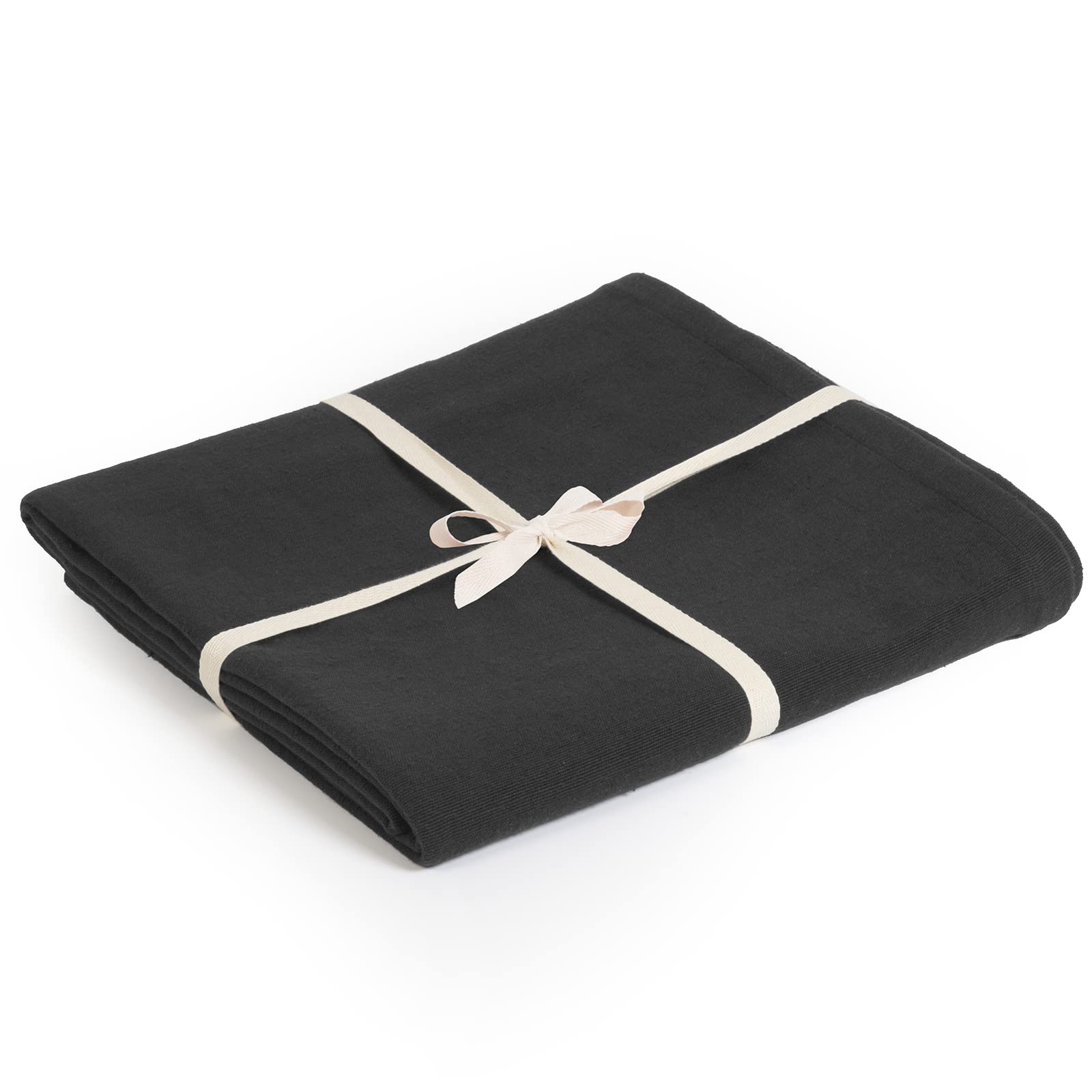 Yoga Studio Organic Cotton Yoga Blanket (Graphite Grey)