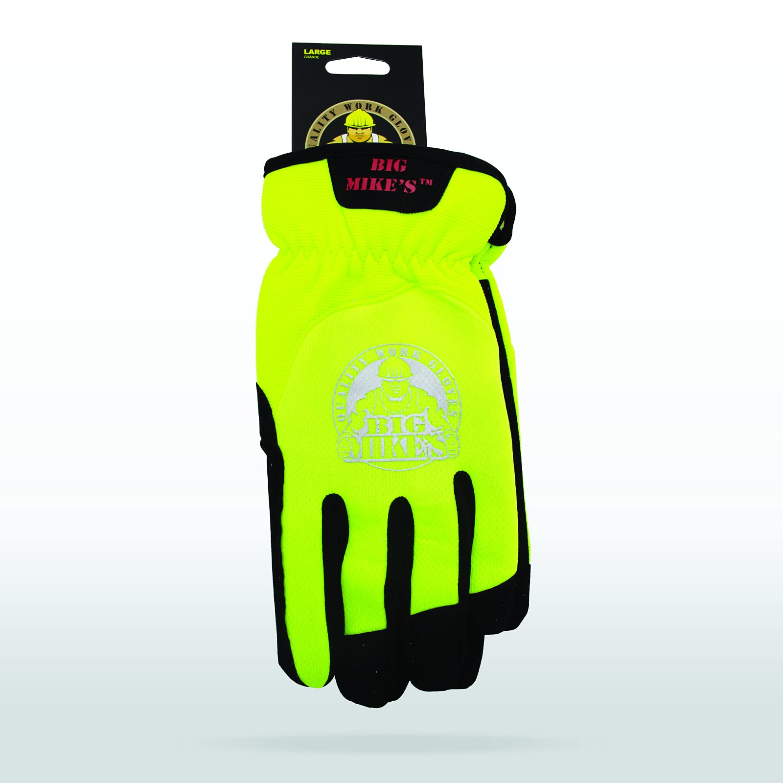 StoneBreaker Hi Viz Work Gloves, Medium