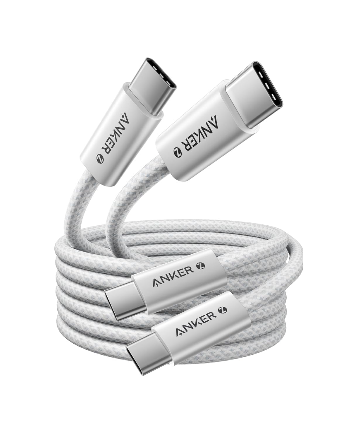 Anker 240W USB C Kabel, [2 Stück 1,8m] PD 3.1 Schnellladekabel USB C auf USB C Kabel, USB C Ladekabel für iPhone 17 Pro Max/iPhone Air/16/15 Serie, Samsung Galaxy S25/S24, MacBook Pro/Air, iPad Pro