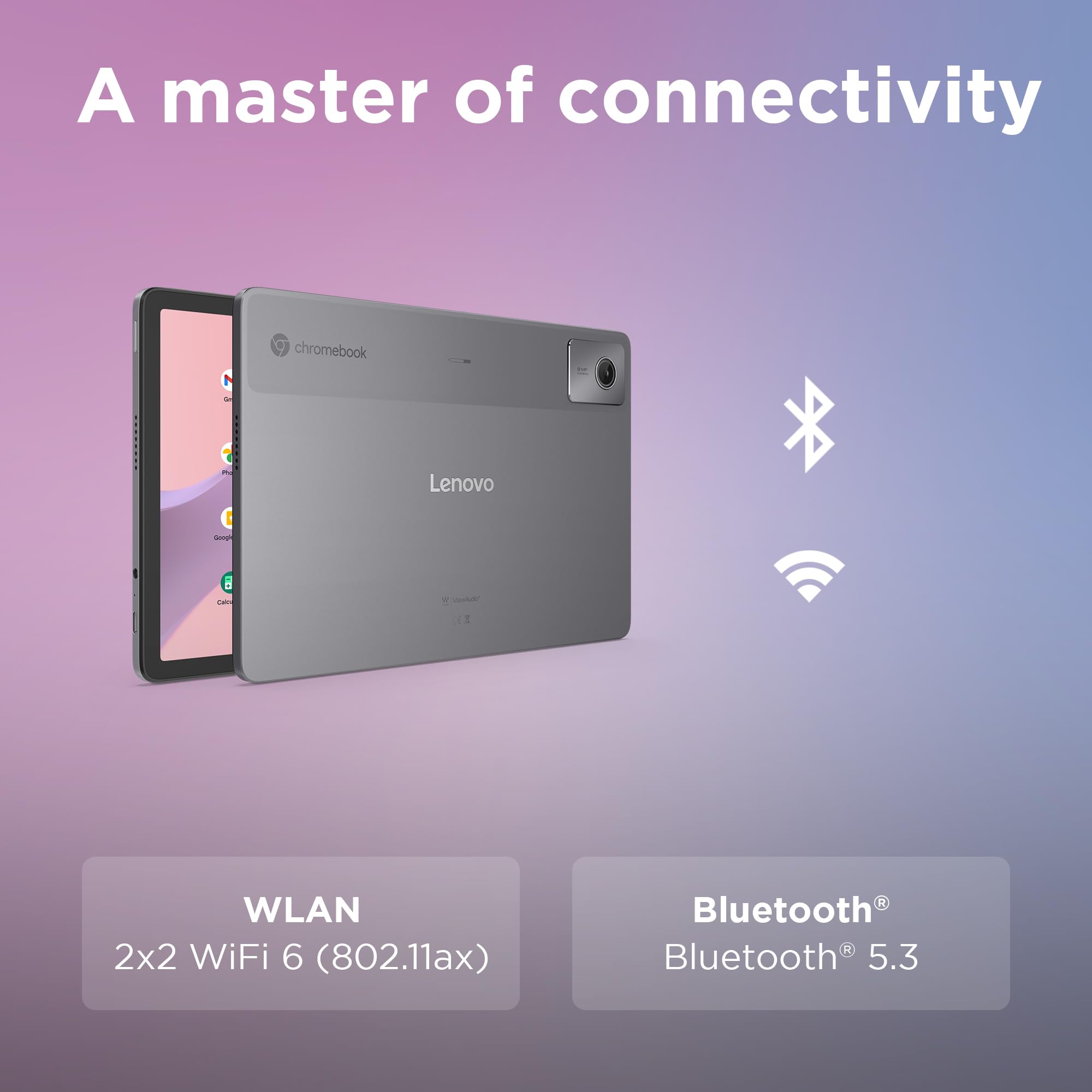 Lenovo Ideapad Chromebook Duet | 11 Inch Fhd+ 1200P Laptop | Mediatek Kompanio 838 | 4Gb Ram | 128Gb Emmc | Chrome Os | Luna Grey Usi Pen 2 | Folio Stand + Folio Keyboard - View 9