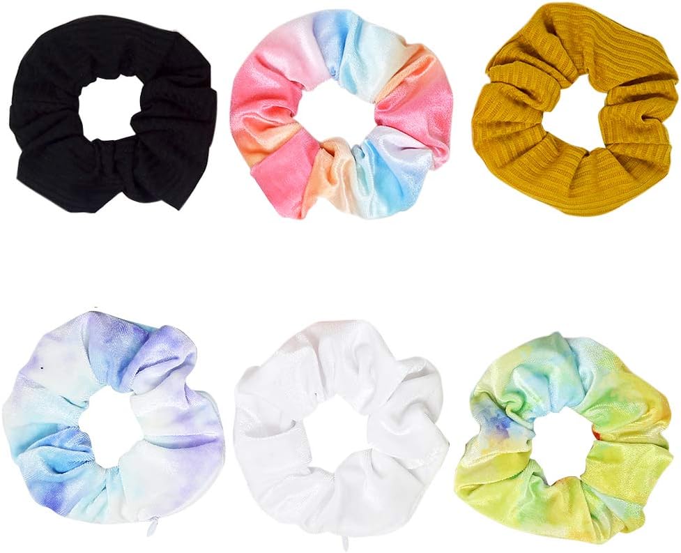 Velvet Hair Tie Scrunchies for Girls & Women