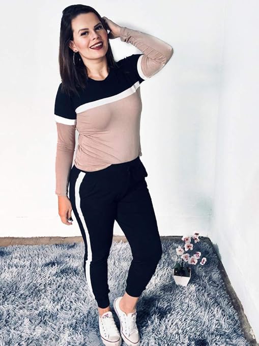 conjunto moletom feminino listra lateral