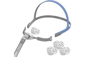 rislabo Nasal Pillow Supplies - Includes 3 Size Nasal Pillows Nose Mask Assembly - Includes Small, med, Large Cushions - Includes Tube, Frame, and Strap