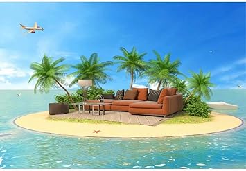 Amazon Com Ofila Paradise Island Backdrop 10x8ft Summer Festival Tropical Beach Holidays Party Photos Background Hawaiian Birthday Photo Bridal Shower Party Summer Camp Events Decor Props Camera Photo