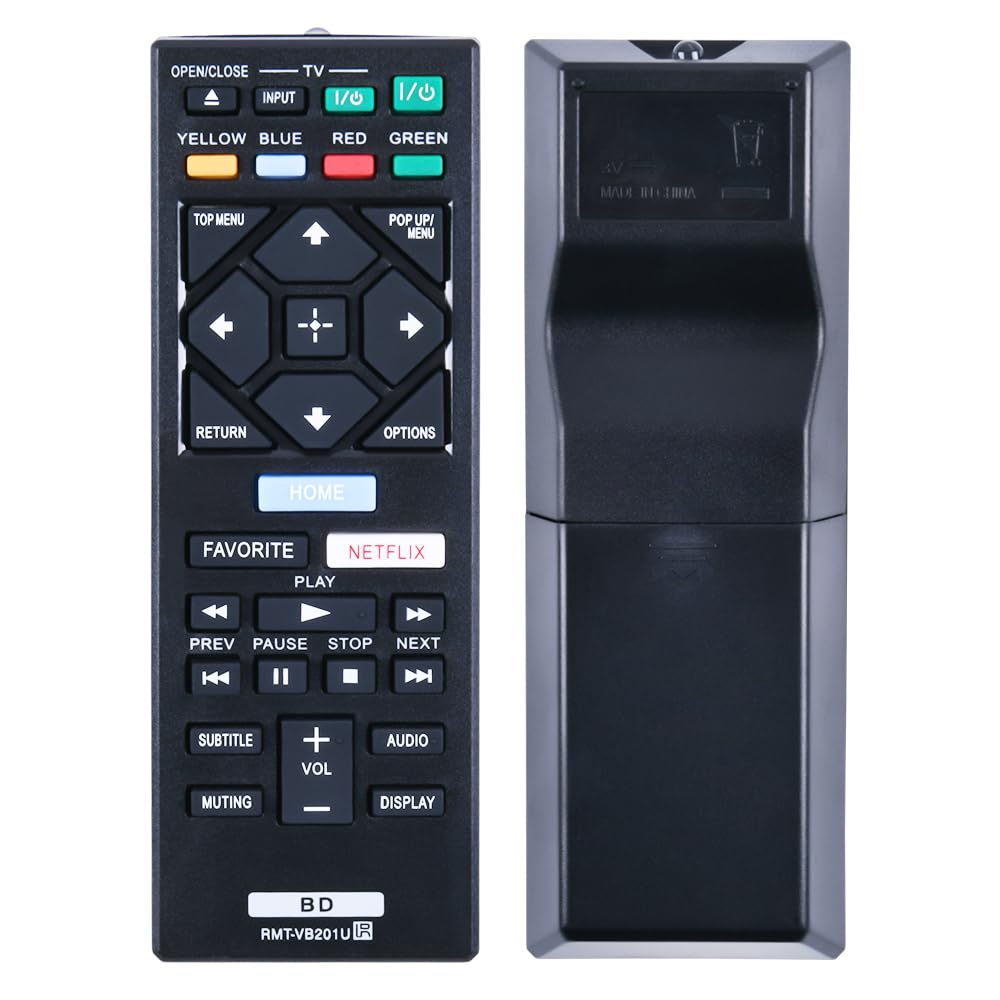 TCNOUMT New Replacement RMT-VB201U Remote Control Suitible for Sony Smart DVD Player BDP-S1500 BDP-S1700 BDP-S2500 BDP-S2900 BDP-S3500 BDP-S3700 BDP-S4500 BDP-S5500 BDP-S6500 BDP-S6700 BDP-BX370 — image 1
