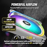 Enermax AquaFusion ADV ARGB 360 AIO CPU Cooler White LGA1700 AM5 Infinity Mirror view 6