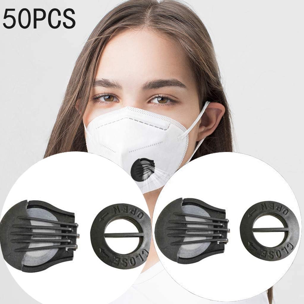 50 Pcs Breathing Valves,Anti Dust Face Cover Accessories,Outdoor Face Protection Filter Accessories,Flux Valves, DIY Handmade Sewing