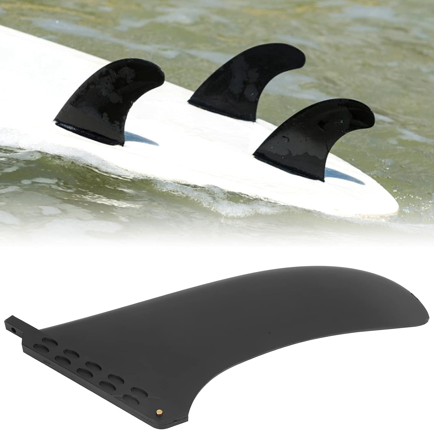 Surfboard Fins, PVC Surfboard Fins Flexible Black High Amazon.in Electronics
