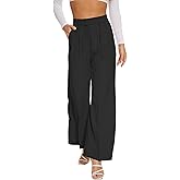 FUNYYZO Women Wide Leg Dress Pants High Elastic Waisted 2026 Slacks Business Work Trousers Long Straight