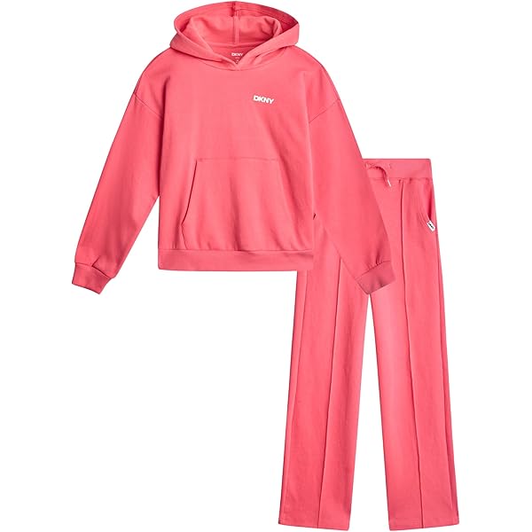 Amazon.com: DKNY Girls Sweatpants Set - 2 Piece Active Fleece