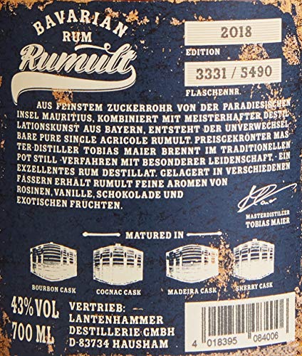 Rumult Bavarian Rum (1 x 0.7 l), 1958 – Bild 8