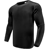 Men's 1, 3 or 5 Pack Performance Long Sleeve T-Shirts, UPF 50+ Sun Protection Shirts, Athletic Gym Workout Shirts for Running