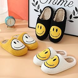 dubuto Smile Face Slippers for Girls Boys, Cute