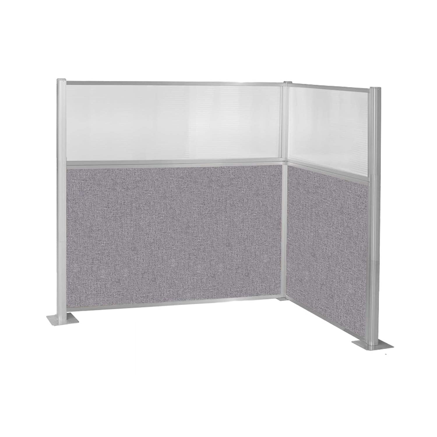 VERSARE Hush Panel Cubicle Kit “L” Shape Privacy Desk Office Divider