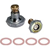 SeaEagles 2Pieces 4 Door 6.5Hg Hi-Flow Power Valve Repalcement for Holley Carburetor 125-65 6.5' Single-Stage Replace Holley # 12-65#5065 Power Valve