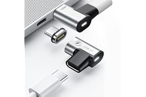 DuHeSin USB C Magnetic Adapter, (2 Pack) Magnetic USB C Adapter, 24Pins USB3.1 10Gbps Data Transfer 4K 60Hz Video PD 100w Cha