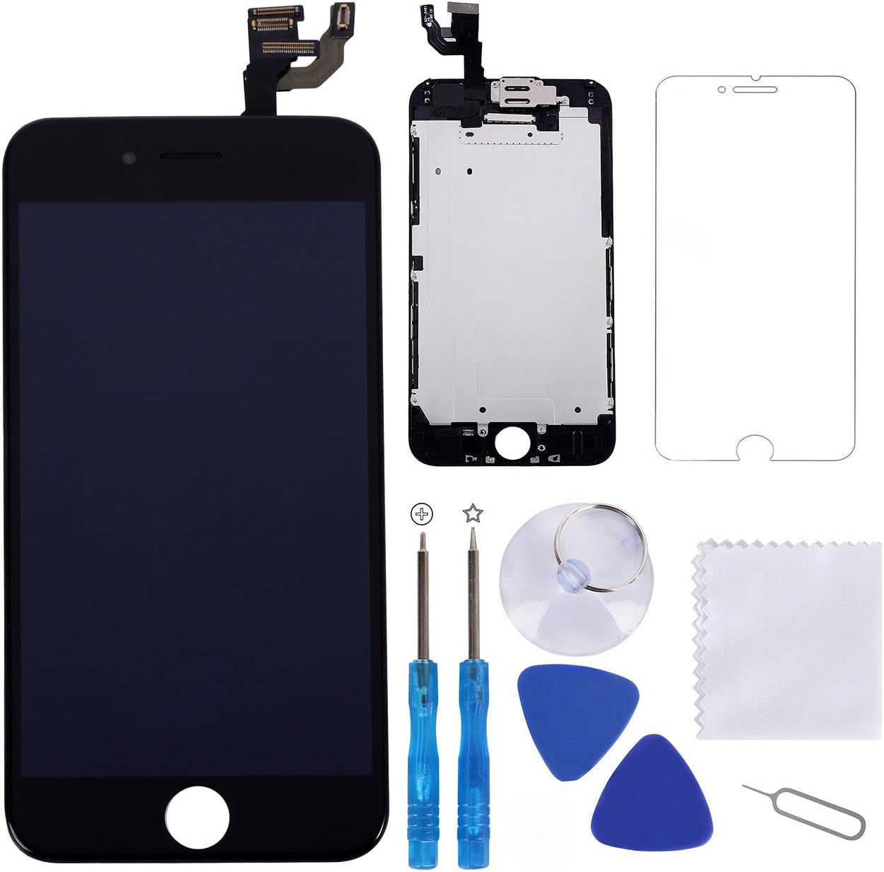 Screen Replacement for iPhone 8 Silver, LCD Display Touch Digitizer Frame Assembly Free Screen Protector,Repair Tools