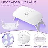 LETS RESIN UV Resin Kit with Lamp 153Pcs Jewelry Making Kit 250g Crystal Clear view 6