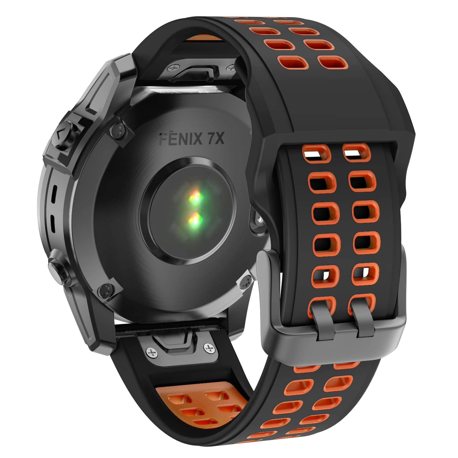 ISABAKE Watch Strap for Fenix 6X/7X/5X, 26mm QuickFit Silicone Wristband for Enduro 2/3, Tactix Delta, Fenix 3 HR