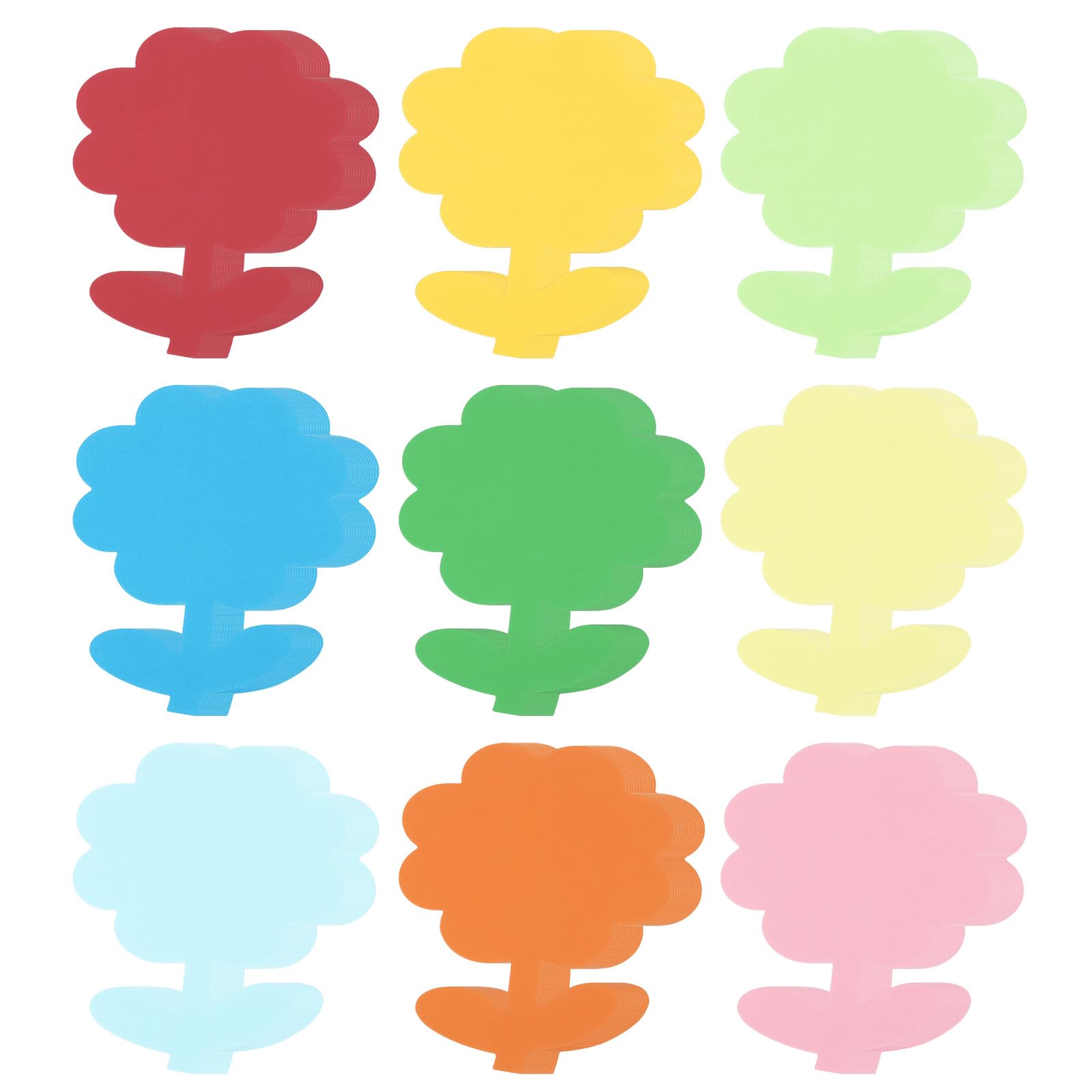 PATIKIL Bulletin Cutouts Paper, 180 Pcs Flower Shaped Bulletin Board Paper Cut Outs Decorations for Classroom DIY Crafts Projects Party Supplies, Multicolored