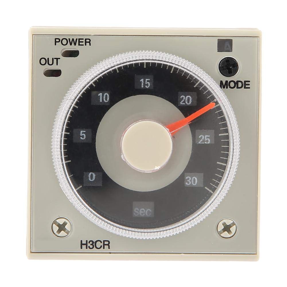 Delay Timer Relay, H3CR-A Delay Timer Relay 0.5S-300H Knob Control Time Relay 11-Pin 100-240VAC 100-125VDC