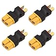 Share Goo 4PCS XT60 Female to Male Deans T Plug Connector Adapter for RC Car Boat Drone LiPo NiMH Battery ESC Connector Adapters