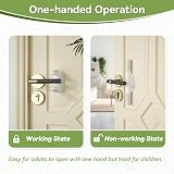 EUDEMON Childproof Door Lever Lock Gen 3 Easy One-Hand Install No Tools Needed view 6