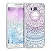 kwmobile Crystal Case for Samsung Galaxy Alpha with Design Indian sun - transparent Protection Case Cover clear in blue dark pink transparent