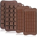 4 Pcs Silicone Chocolate Molds, Non-Stick Break-Apart Protein and Energy Bar, Ice Cube Tray Candy Mold Kitchen Baking Mould