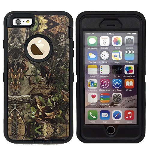 KeckoÂ®Defender Realtrees Camo Shockproof Weather Resistant High Impact Military Duty Hybrid Armor Case Cover with Built-in Screen Protector for iphone 6 4.7