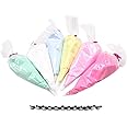 BoFUN Whipped Cream Glue Clay DIY Making Art Craft Kit with Piping Tip for Handmade Phone Case Mirror Jewelry Accessories Homemade Decoration (Pink/White)