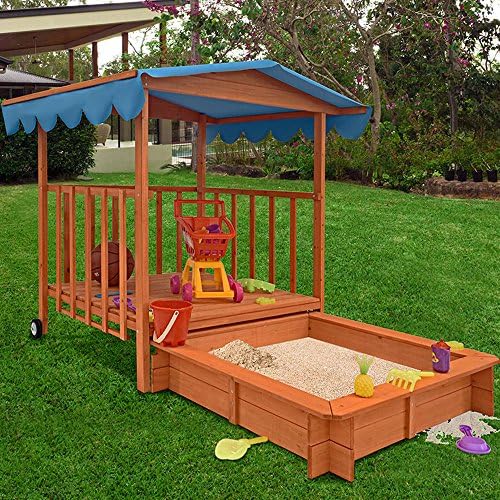 childrens wooden sandpit