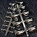 Dark Silver Toes Nails Mirror Grey Silver Fake Nails for Toes Shiny 24pcs Ladies Toenails Manicure Tips Kit N13