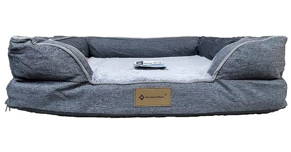 MEMBER’S MARK SOFA PET BED IN GREY 34.5IN X 26.5IN X 9IN