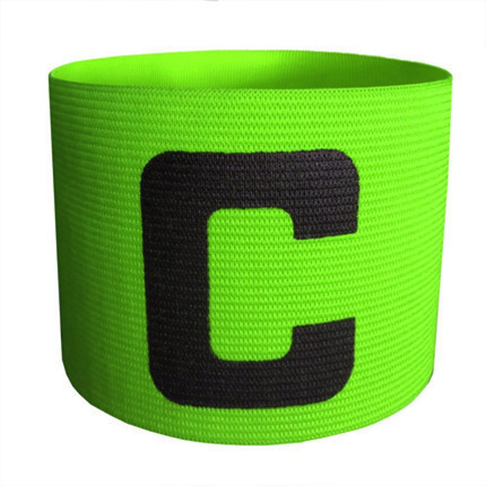 Visork Football Captains Armband Fluorescent Soccer Armband Elastic Arm Bands Adjustable