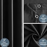 Furlinic Shower Curtain 120x180cm Mould Proof Waterproof 8 Hooks view 3