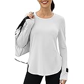 KevaMolly Workout Tops for Women Long Sleeve UPF 50+ UV Protection Sun Shirt Lightweight Quick Dry Rash Guard Hiking Shirts