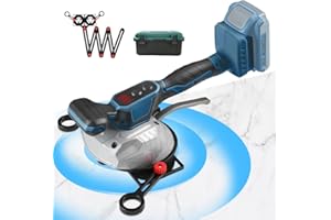 XIIW Tile Vibration Leveling Machine for Makita 18V Max Battery, Tile Vibration Tools 8 Gears Adjustable with Suction Cup Max 130lbs & LCD Display, Tile Tiling Machine 7500r/min (Battery Not Included)