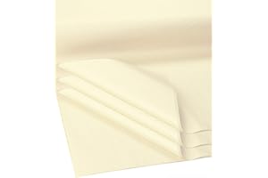 Flexicore Packaging Ivory Gift Wrap Tissue Paper Size: 15 Inch X 20 Inch | Count: 100 Sheets | Color: Ivory