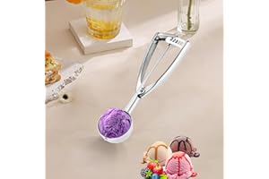 Medium Cookie Scoop, 2.8 Tbsp/ 1.4 OZ, 2 inch/ 5 CM Ball, 18/8 Stainless Steel Medium Ice Cream Scoop, Secondary Polishing